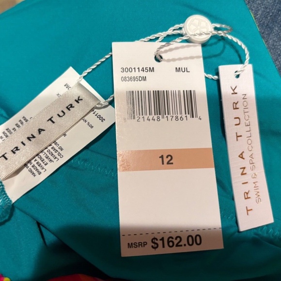 Trina Turk Solar  Flare Convertible Back One Piece Swimsuit - Size 12 - NWT - Picture 5 of 5